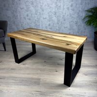 STOLIK KAWOWY 100x50 CM GRUBE LITE DREWNO ORZECH