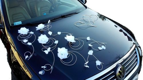 Dekoracja samochodu ozdoby na auto do ślubu płatki na Arena.pl