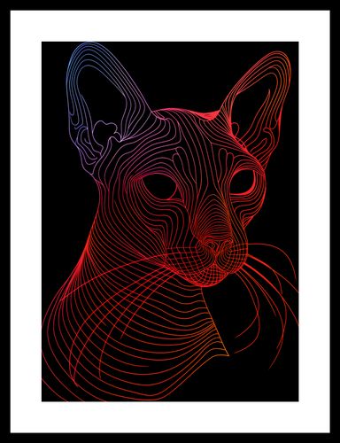 Plakat 25x35cm Cyfrowa Kocica na Arena.pl