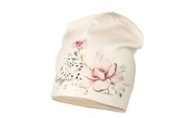 Jamiks Magnolia czapka dla dziewczynki dzianinowa ecru 52-54