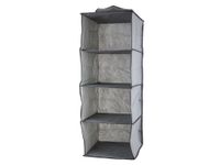 ORGANIZER SZAFY PORZĄDEK WISZĄCY PRAKTYCZNY ORGANIZACJA SZARY PÓŁKI 80CM