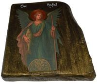 Ikona Święty Rafał patron aptekarzy chorych lekarzy podróżujących policji