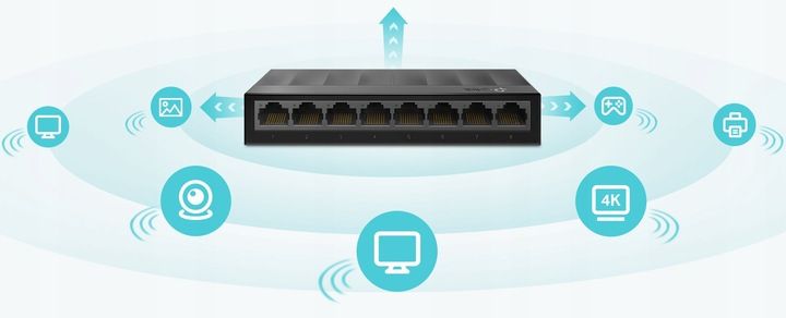 Switch TP-LINK LS1008G 8xLAN zdjęcie 4