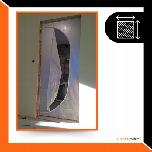 KURTYNA PRZECIWPYŁOWA Drzwi Remontowe Budowlane Z ZAMKIEM BŁYSKAWICZNYM na Arena.pl