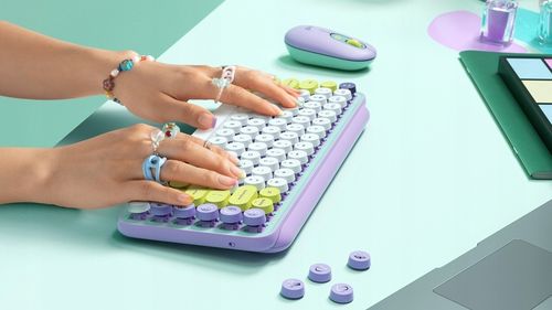 Mechaniczna klawiatura bezprzewodowa Logitech POP Keys US'Intl + CYRYLICA na Arena.pl