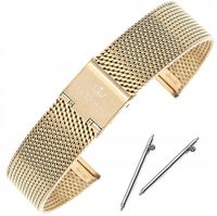 Bransoleta mesh siatka G. ROSSI złota gold 18mm uniwersalna