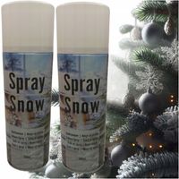 SZTUCZNY ŚNIEG W SPRAYU OZDOBNY SPRAY DUŻY ZESTAW 2x300ml NA OKNO DEKORACJA