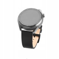 PASEK SKÓRZANY UNIWERSALNY DO SMARTWATCHA 22 MM FIXED LEATHER STRAP CZARNY