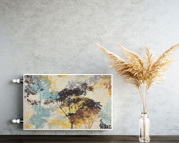 Osłona MAGNETYCZNA NA Kaloryfer Malowane Drzewa Vintage 80cm x 60cm zdjęcie 5