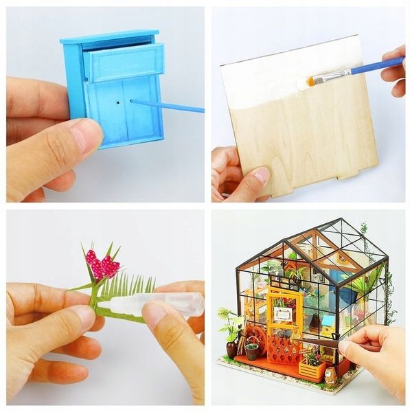 DIY MINIATUROWY DOMEK SZKLARNIA zdjęcie 8