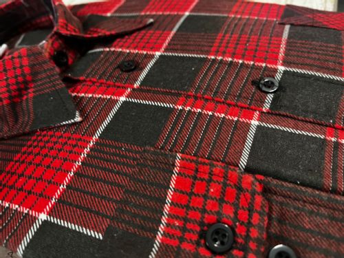 Koszula Robocza Flanelowa Leon Czerwona-  L Wzrost 182 Kołnierzyk 42 na Arena.pl