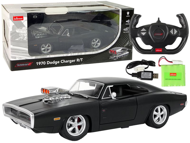 Auto R/C Dodge Charger 1:16 Czarny zdjęcie 1