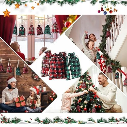 KALENDARZ ADWENTOWY DLA DZIECI DIY WORECZKI WISZĄCY PREZENT NAKLEJKI ZESTAW na Arena.pl