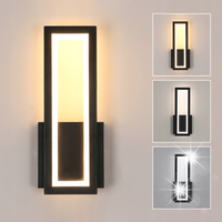 LAMPA KINKIET LED ŚCIENNA CZARNA KWADRAT NOWOCZESNA SALONU ŚCIEMNIALNA 16W
