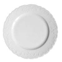 TALERZ DESEROWY ROCOCO 19 cm 0001 ĆMIELÓW BIAŁY