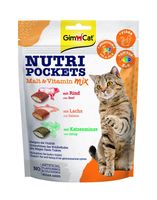 gimcat nutri pockets malt & vitamin mix przysmak dla kota 150g
