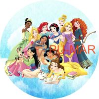 Opłatek na tort Księżniczka Śnieżka Aurora Zosia Bella Kopciuszek Arielka