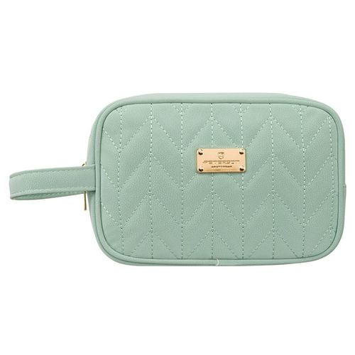 kosmetyczka podróżna w zielonym kolorze z wewnętrzną kieszonką - peterson na Arena.pl