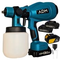Pistolet do Malowania Ścian Bezprzewodowy z 3 Akumulatorami 21v 800ml Mocny