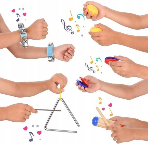 DREWNIANY ZESTAW INSTRUMENTY DLA DZIECI EDUKACYJNE FLET CYMBAŁKI PREZENT na Arena.pl