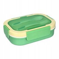 LUNCH BOX ŚNIADANIÓWKA LUNCHBOX 3 PRZEGRÓDKI SZTUĆCE POJEMNIK BOX DO SZKOŁY