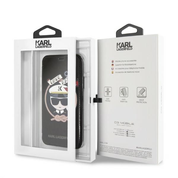 Etui Karl Lagerfeld do iPhone XS, iPhone X, Czarny zdjęcie 10