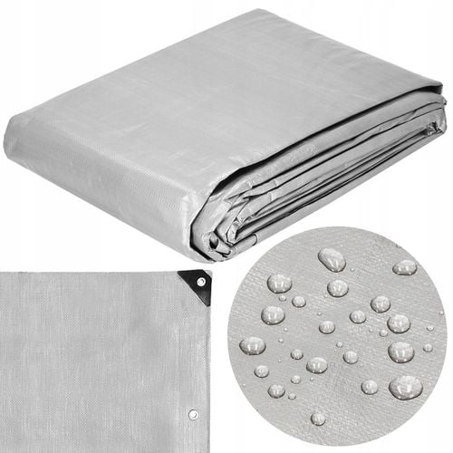 PLANDEKA PLANDEKI 4x6m SZARA WZMACNIANA 210G MOCNE OKRYCIE PŁACHTA na Arena.pl