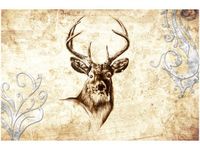 120CM 80CM OBRAZ ŚCIENNY GŁOWA JELENIA