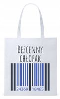 Dla Chłopaka Męża Prezent Torba Eco Biała Shopper Z Nadrukiem Ze Zdjęciem