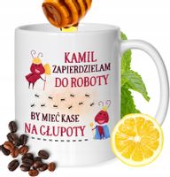 Kubek Dla Kamila Kolegi Przyjaciela Męża Z Nadrukiem Prezent Biały 330Ml