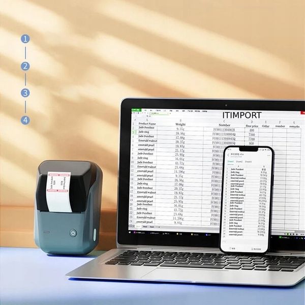 NIIMBOT B1 Drukarka Termiczna NAKLEJKI Bluetooth zdjęcie 6