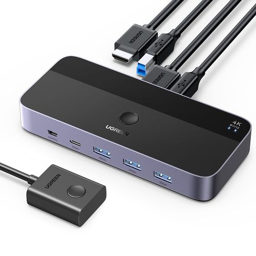 2w1 przełącznik switch hdmi / usb-a / usb-b / usb-c / microusb czarny na Arena.pl