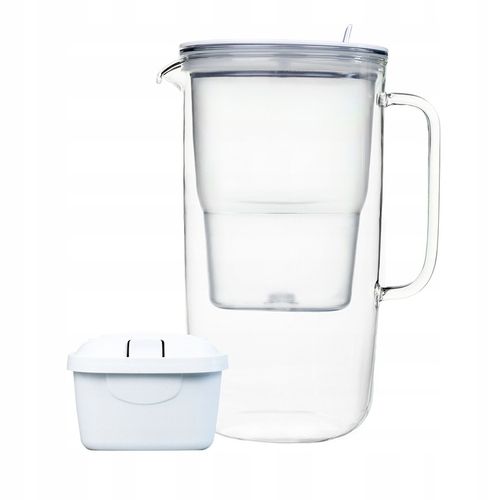 DZBANEK FILTRUJĄCY SZKLANY ETIUDA BIAŁY + WKŁAD PURE+ AQUALOGIS 2.9L na Arena.pl