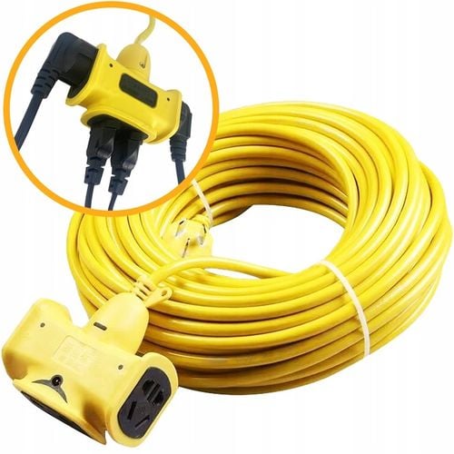 Wytrzymały GRUBY przedłużacz ogrodowy Pantherise 30m do 3000W 16A do na Arena.pl
