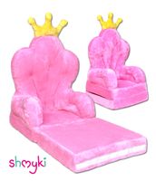 FOTEL DLA DZIECI ROZKŁADANY FOTELIK PLUSZOWY PUFA PRODUKT POLSKI