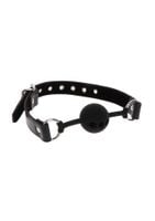 silicone ball gag black