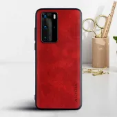 Etui AIORIA Vintage LEATHER do Huawei P40 Pro czerwony