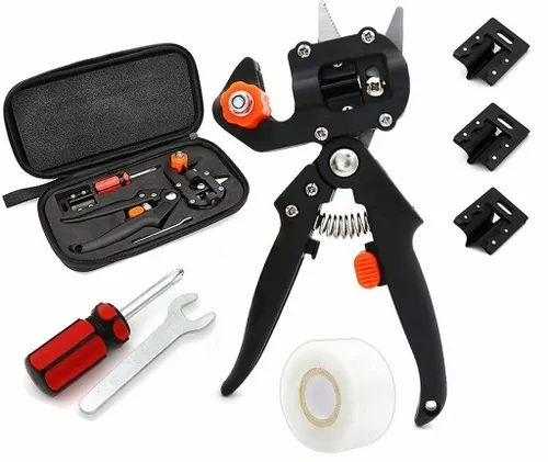 ZESTAW SEKATOR NOŻYCE NOŻYCZKI OGRODOWE DO SZCZEPIEŃ OKULIZACJI DRZEW ETUI na Arena.pl