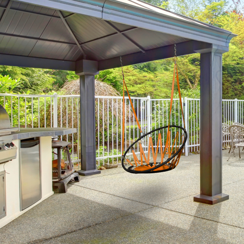 Huśtawka gniazdo - pomarańczowa na Arena.pl