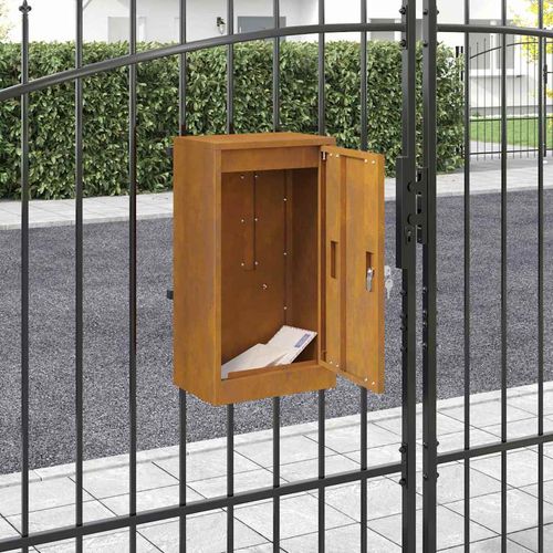 skrzynka na listy Rdzawy 30 x 23 x 55 cm stal kortenowska na Arena.pl