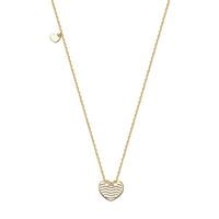 Naszyjnik Yes srebro pozłacane serce
