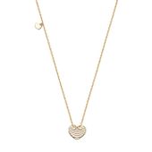 Naszyjnik Yes srebro pozłacane serce