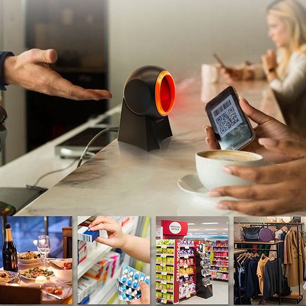 Qoltec Stacjonarny czytnik kodów kreskowych 1D | 2D zdjęcie 5