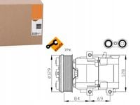 32447/NRF KOMPRESOR KLIMATYZACJI FORD TRANSIT FS10-170