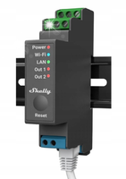 SHELLY PRO 2 WIFI DWUKANAŁOWY INTELIGENTNY PRZEKAŹNIK NA SZYNĘ DIN 16A