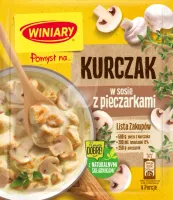 WINIARY POMYSŁ NA KURCZAKA Z PIECZARKAMI 32G
