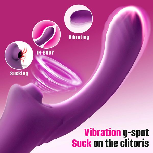 Suking G Spot Vibrator Purple zdjęcie 12