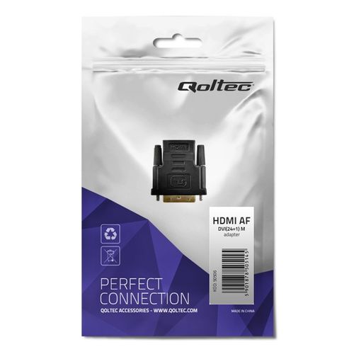 Qoltec Adapter HDMI A żeńska | DVI (24+1) męska na Arena.pl
