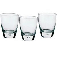 2 x 6x SZKLANKI WHISKY NAPOJE DRINKI LATTE Made in Italy BORMIOLI grube dno