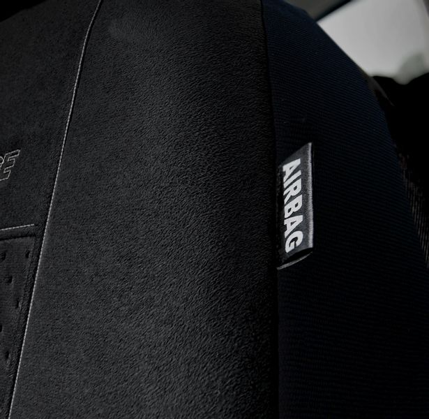 Pokrowce z alcantary na przód PRESTIGE 1+1 Czarne do OPEL VECTRA A B C zdjęcie 5